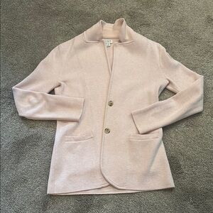 J Crew Sweater Blazer in soft pink 💅🏼